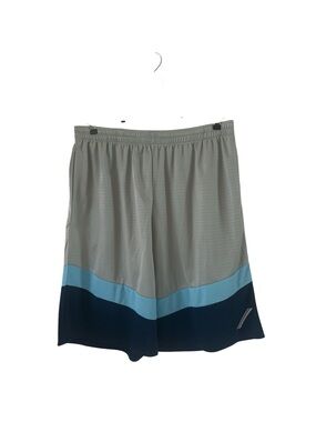 PBX Pro Performance Mesh Shorts in Gray with Blue Accent NEW sz XL